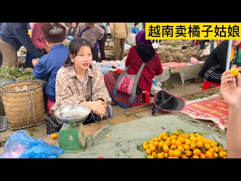 泡妞者在越南農村趕集幫姑娘全買橘子，她媽媽就看上我們了。