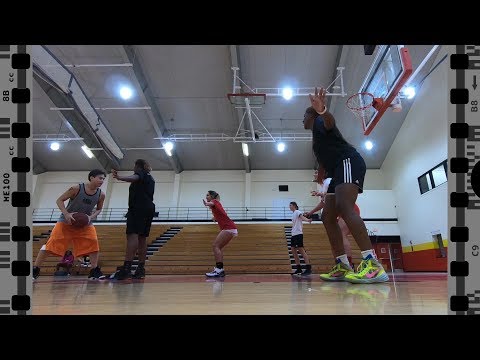 台灣男單挑美國大學女子籃球校隊先發五人《被虐?》  Challenge UST Girls' Basketball Team