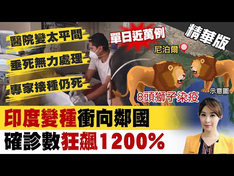 【張雅婷報新聞】印度疫情燒尼泊爾! 7天確診狂飆1200%! 機施打疫苗仍染疫 專家:打一劑保護力不足 精華版 @中天新聞