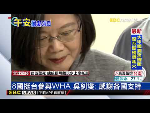 美日領頭「八國聯合」力挺台灣入WHA觀察員